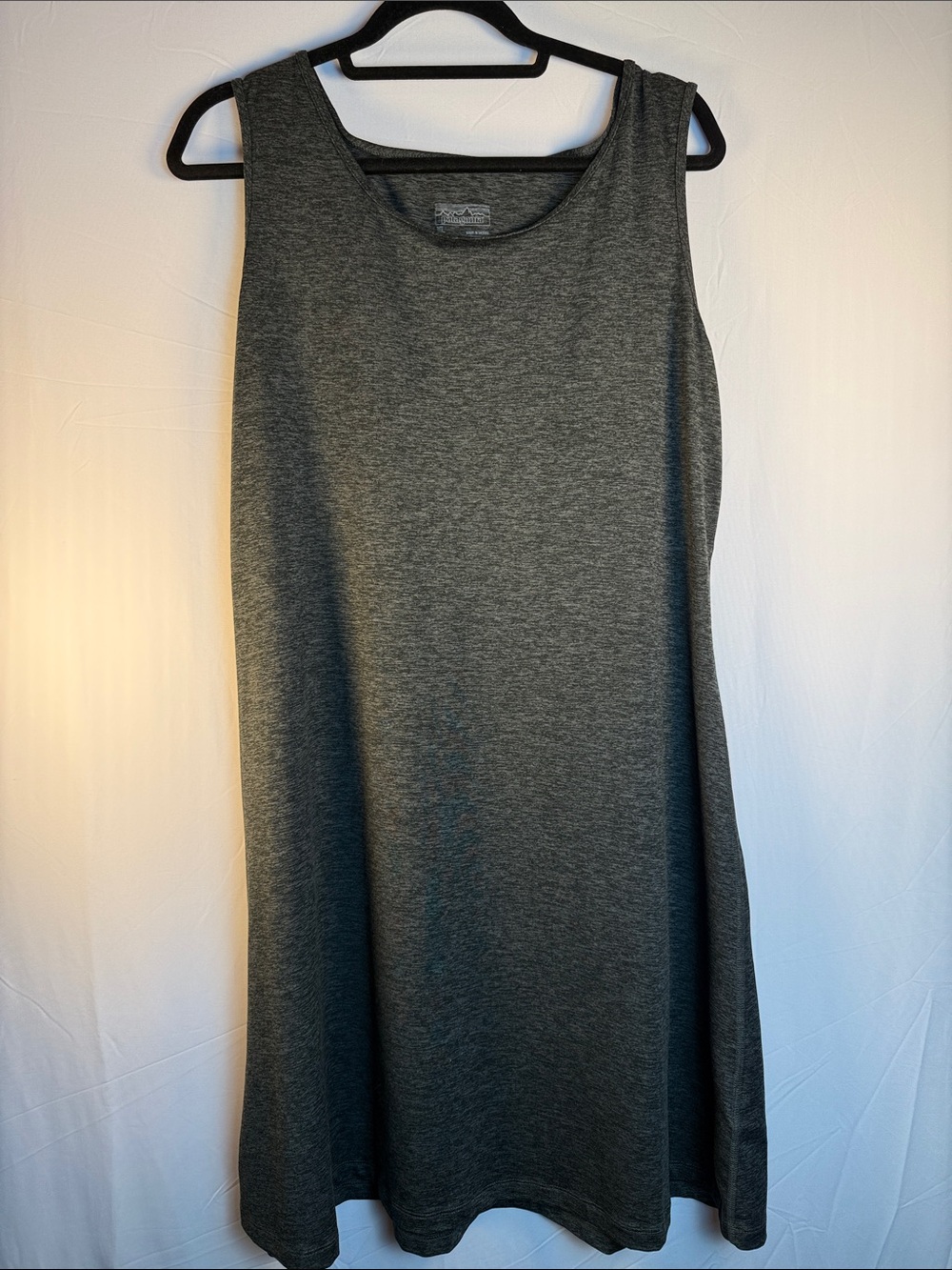 Patagonia Heather Gray Sleeveless A-Line Dress